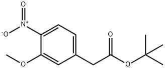 벤젠아세트산,3-메톡시-4-니트로-,1,1-디메틸에틸에스테르 구조식 이미지