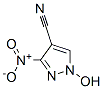 1H-Pyrazole-4-carbonitrile,  1-hydroxy-3-nitro- Structure