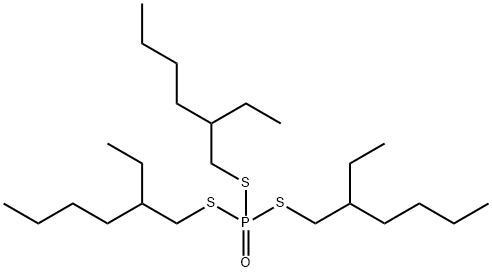 S,S,S-tris(2-ethylhexyl)phosphorotrithioate 구조식 이미지