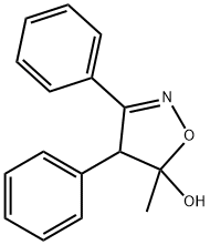 5-METHYL-3,4-DIPHENYL-4,5-DIHYDROISOXAZOL-5-OL 구조식 이미지