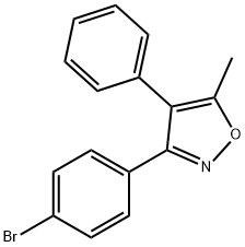 3-(4-브로모-페닐)-5-메틸-4-페닐-이속사졸 구조식 이미지