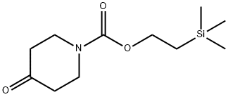 4-OXO-PIPERIDINE-1-CARBOXYLIC ACID 2-TRIMETHYLSILANYL-ETHYL ESTER Structure