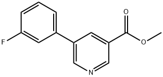 메틸5-(3-플루오로페닐)피리딘-3-카르복실레이트 구조식 이미지