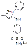 sodium N-(3-methyl-1-phenyl-1H-pyrazol-5-yl)sulphanilamidate Structure