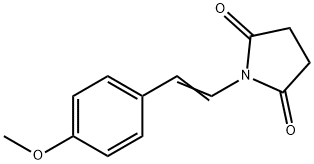 N-(2-(4-메톡시페닐)에테닐)-피롤리딘-2,5-디온 구조식 이미지