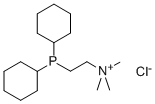 2-(DICYCLOHEXYLPHOSPHINOETHYL)TRIMETHYLAMMONIUM CHLORIDE Structure