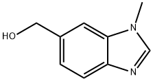 1H-벤즈이미다졸-6-메탄올,1-메틸-(9Cl) 구조식 이미지