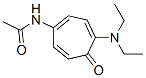 N-[4-(디에틸아미노)-5-옥소-1,3,6-사이클로헵탄트리엔-1-일]아세트아미드 구조식 이미지