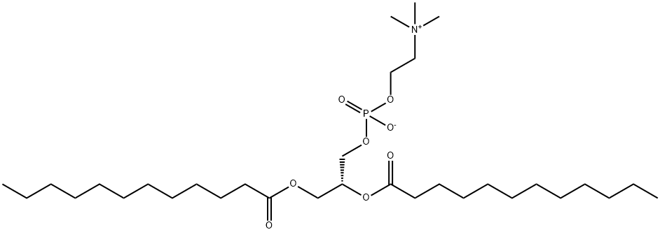 1,2-DILAUROYL-SN-GLYCERO-3-PHOSPHOCHOLINE 구조식 이미지