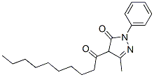 4-Capryl-3-methyl-1-phenyl-5(4H)-pyrazolone 구조식 이미지