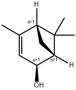 (1alpha,2alpha,5alpha)-4,6,6-trimethylbicyclo[3.1.1]hept-3-en-2-ol 구조식 이미지