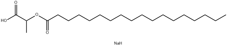 옥타데카노익산 1-카복실에틸 에스테르 나트륨 염 구조식 이미지
