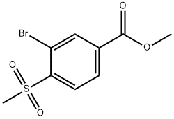 메틸3-브로모-4-(메틸설포닐)벤조에이트 구조식 이미지