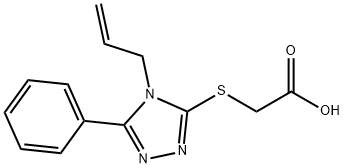[(4-allyl-5-phenyl-4H-1,2,4-triazol-3-yl)thio]acetic acid 구조식 이미지