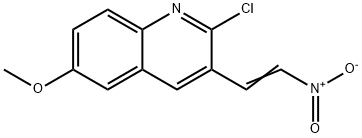 E-2-CHLORO-6-METHOXY3-(2-NITRO)VINYLQUINOLINE Structure