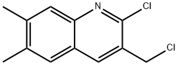 2-CHLORO-3-CHLOROMETHYL-6,7-DIMETHYLQUINOLINE 구조식 이미지