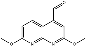 2,7-Dimethoxy-1,8-naphthyridine-4-carbaldehyde Structure