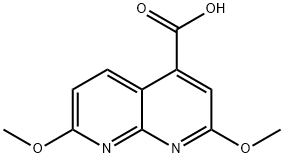 2,7-Dimethoxy-1,8-naphthyridine-4-carboxylic acid Structure