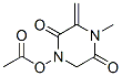 2,5-Piperazinedione,1-acetyl-4-methyl-3-methylene-(9CI) 구조식 이미지