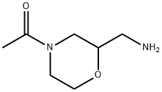 2-Morpholinemethanamine, 4-acetyl- (9CI) 구조식 이미지