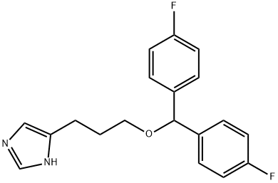 3-(1H-IMIDAZOL-4-YL)PROPYL-DI(4-FLUORO-PHENYL)-메틸에테르HCL 구조식 이미지