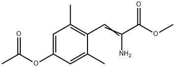 Methyl (2Z)-3-[4-(acetyloxy)-2,6-dimethylphenyl]-2-aminoprop-2-enoate 구조식 이미지