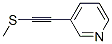 Pyridine, 3-[(methylthio)ethynyl]- (8CI,9CI) Structure