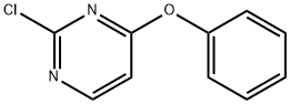 Pyrimidine, 2-chloro-4-phenoxy- 구조식 이미지
