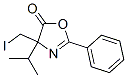 5(4H)-Oxazolone,  4-(iodomethyl)-4-(1-methylethyl)-2-phenyl- 구조식 이미지