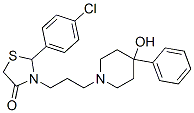 2-(4-chlorophenyl)-3-[3-(4-hydroxy-4-phenyl-1-piperidyl)propyl]thiazol idin-4-one 구조식 이미지