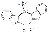 meso-Dimethylsilylbis(2-methylindenyl)zirconium dichloride Structure