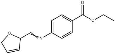 Ethyl 4-(((2,5-dihydro-2-furanyl)methylene)amino)benzoate Structure