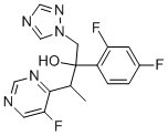 (2R,3S/2S,3R)-2-(2,4-Difluorophenyl)-3-(5-fluoropyrimidin-4-yl)-1-(1H-1,2,4-triazol-1-yl)butan-2-ol 구조식 이미지