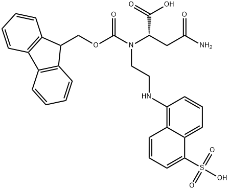 FMOC-ASP(EDANS)-OH Structure