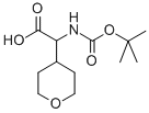 TERT-BUTOXYCARBONYLAMINO-(TETRAHYDRO-PYRAN-4-YL)-ACETIC ACID 구조식 이미지