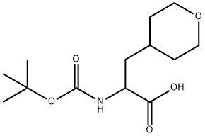 2-N-Boc-Amino-3-(4-tetrahydropyranyl)propionic acid Structure