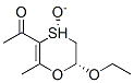 Ethanone, 1-(6-ethoxy-5,6-dihydro-2-methyl-4-oxido-1,4-oxathiin-3-yl)-, cis- (9CI) Structure