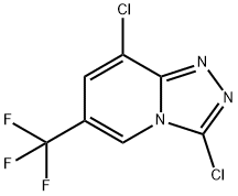 3,8-Dichloro-6-(trifluoromethyl)-[1,2,4]triazolo[4,3-a]pyridine 구조식 이미지