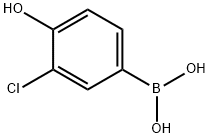 3-Chloro-4-hydroxyphenylboronic acid 구조식 이미지