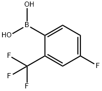 4-FLUORO-2-(TRIFLUOROMETHYL)BENZENEBORONIC ACID 구조식 이미지