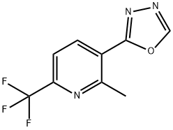 2-Methyl-3-(1,3,4-oxadiazol-2-yl)-6-(trifluoromethyl)pyridine Structure