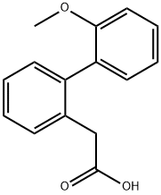 2-BIPHENYL-(2'-METHOXY)ACETIC ACID
 Structure