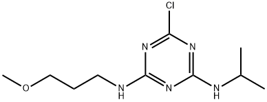 2-Chloro-4-isopropylamino-6-(3-methoxypropylamino)-1,3,5-triazine Structure