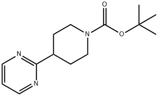 4-(2-피리미디닐)-1-피페리딘카르복실산1,1-디메틸에틸에스테르 구조식 이미지