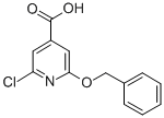 2-벤질록시-6-클로로-이소니코틴산 구조식 이미지