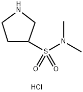N,N-dimethylpyrrolidine-3-sulfonamide hydrochloride 구조식 이미지
