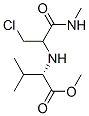 L-Valine, N-[1-(chloromethyl)-2-(methylamino)-2-oxoethyl]-, methyl ester (9CI) Structure