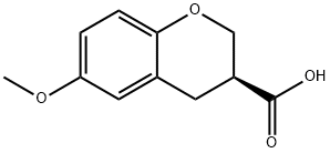 2H-1-벤조피란-3-카르복실산,3,4-디히드로-6-메톡시-,(3S)- 구조식 이미지