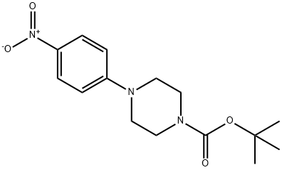 4-(4-NITROPHENYL)PIPERAZINE-1-CARBOXYLIC ACID TERT-BUTYL ESTER 구조식 이미지