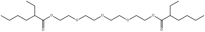 테트라에틸렌 글리콜 디(2-에틸헥소산) 구조식 이미지
